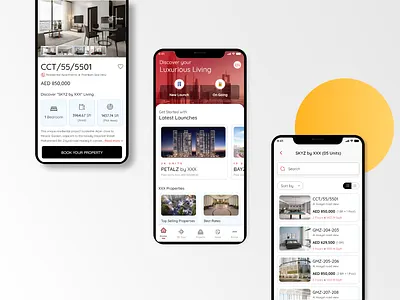 Property Management Application land property real estate ui ux design