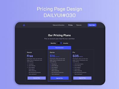 Modal For Pricing Page Design- DailyUI Day030 dailyui030 dailyui030pricingpage figma landing page landingpage pricing table ui design user interface web design website