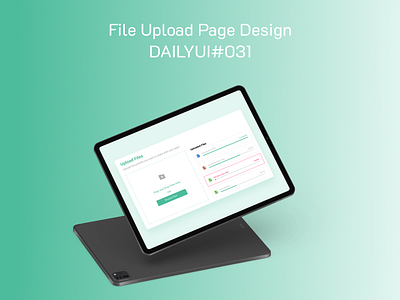 Modal For File Upload Page Design- DailyUI Day031 dailyui dailyui031 dailyui031fileupload figma file upload landing page uiux user interface web design website