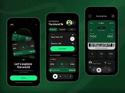 Air Ticket Booking Mobile App air ticket booking app airline animation app design booking app booking mobile app design emirates minimal mobile mobile app mobile app design motion graphics online booking online booking app orbix studio product design travel ui uiux