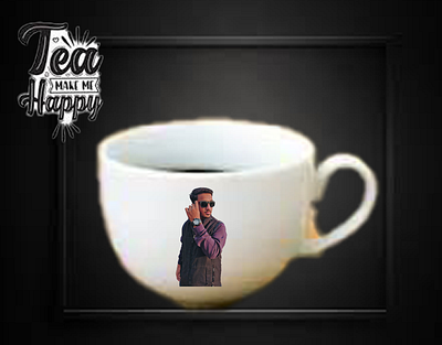 Image on tea cup design