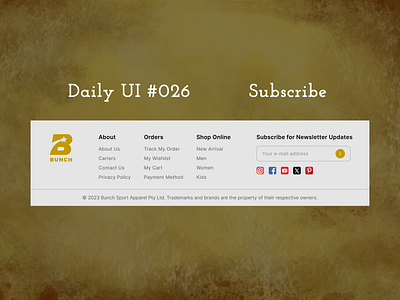 Daily UI #026 - Subscribe daily ui day 026 desktop e mail footer mobile app subscribe subscription ui ux website