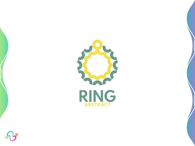 Abstract Ring Logo abstract brand design brand designer color colorful couple engagement fashion jewelery jewelry logo design logo designer logo for sale logo idea logo inspiration logomark logotype ring wedding zzoe iggi