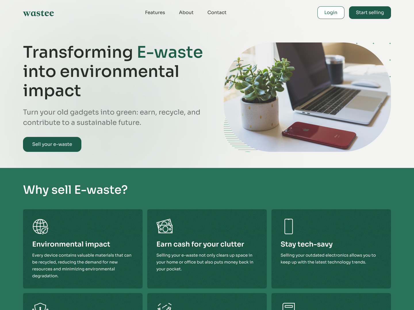 Wastee Website UI Design by Vishesh Kachheda on Dribbble