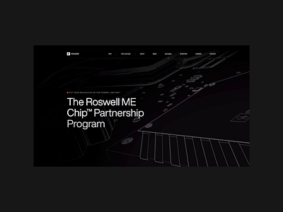 Roswell Biotechnologies Partnership Program page animation artdirectioninuse biotech biotechnology brandaesthetic brandnarrative brandphotography elegantdesign fiftysevenagency motion partnershipspage partnerspage roswellbiotechnologies semiconductor techbrandaesthetic ui userjourney ux videoartdirection webdesign