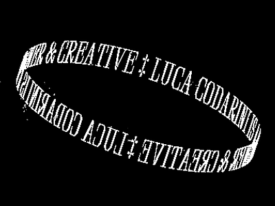lucacodarini.com animation blender glitch graphic design pixelated portfolio typography