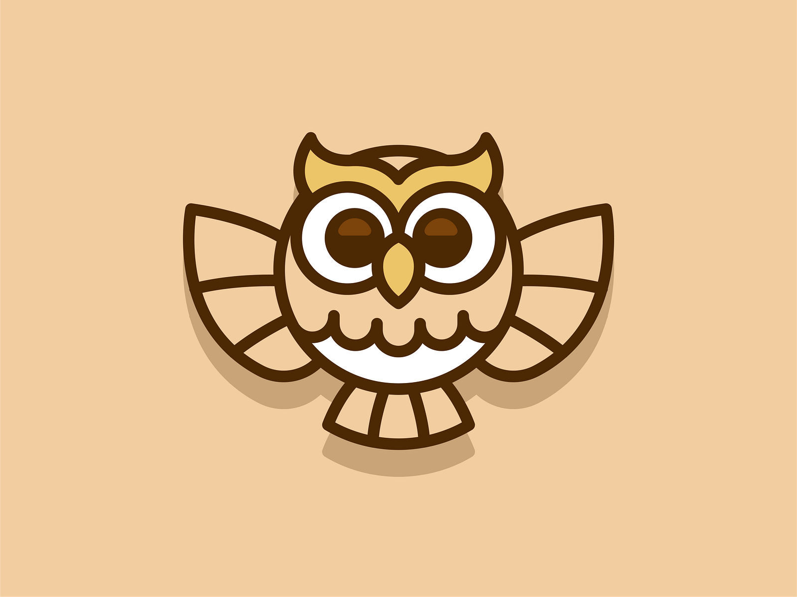Owl Logo by Manu on Dribbble Owl Logo