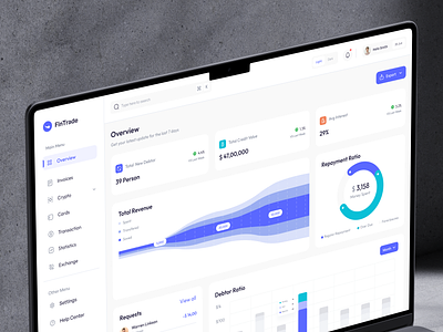 Fintrade - Fintech SAAS Ui kit dashboard finance fintech dashboard fintech saas product design saas saas app saas design saas product