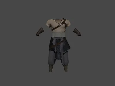 Male Medieval Dress 3d art blender character clothes design dress fabric linen male marvelous designer medieval substance painter suit