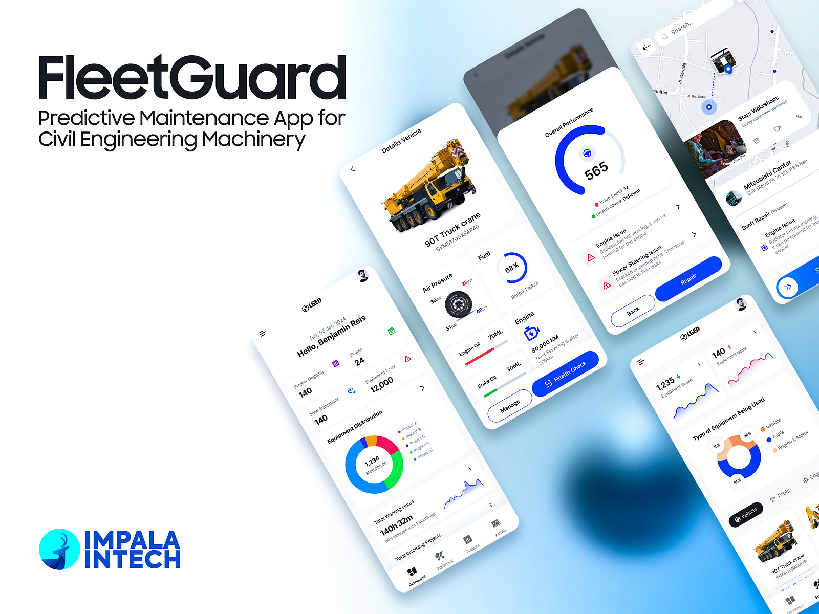 Predictive Maintenance App Pro by Impala Intech on Dribbble