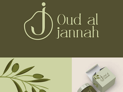 Oud al jannah Logo Design 3d advertising animation branding business card calligraphy card design graphic design illustration kraftpaper logo motion graphics packaging packe typography ui ux vector
