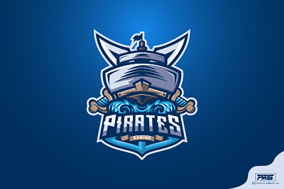 Pirates Esport Logo ship