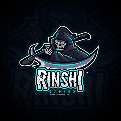 Rinsh1 Gaming (Unused Logo) graphic design illustration logo vector