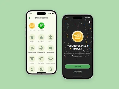 #084 DailyUI • Badge 084 achievement badge badges kids learn math medals platform ui ui084 uidaily