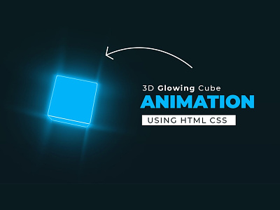 Glowing 3D Cube CSS Animation 3d cube animation animation css css animation css3 divinectorweb frontend glowing 3d cube html html5