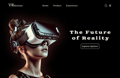 Virtual Reality Daily UI 73 3d branding dailyui dribble figma newdesigner ui uiux virtual reality