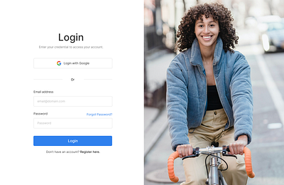 Login Page ui