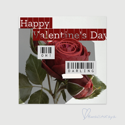 Valentine's Day Greeting Card branding graphic design