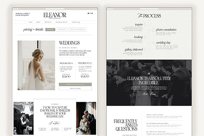 Eleanor Showit Website Template black and white clean destination destination wedding eleanor showit website template elegant luxury modern photographer photographer marketing photography photography portfolio portfolio portfolio template portfolio wordpress showit showit template website website design website template