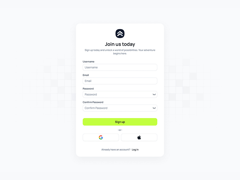 Form UI designs, themes, templates and downloadable graphic elements on ...