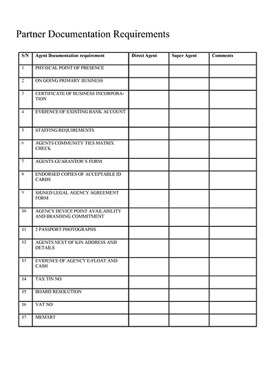 MazzaCash Agency Agreement form 2