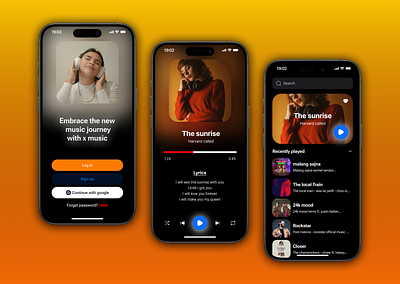 Connect to the world with x music app app design app ui design figma graphic design illustration landing page mobile app design mobile app ui music music app new design ui ui design ui ux design user experience user interface ux design wireframe