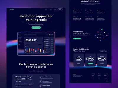 Marketing SaaS Website agency branding design graphic design landing page marketing saas marketing website product design saas saas website ui web web design website