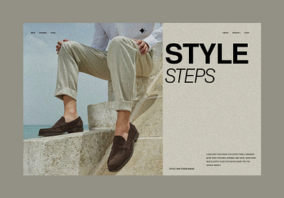 Footwear Shopping Website Landing Design branding design ecommerce logo ui ux webdesign website