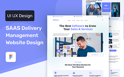 SAAS Delivery Management Website Design 2024 trending design clean design dribbble landing page minimal design product design productivity saas saas product software design ui ux design unique design ux visual design web design web template