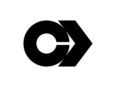 C, Arrow №2 arrow branding design graphic design letter c logo movement negative space