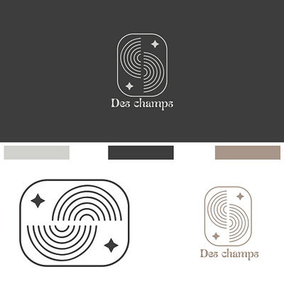 Des champs company French frensh logo minimalist