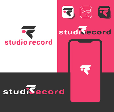 studio record logo design presentation app logo icon logo logo design logo maker logo maker media logo mic logo music logo record logo sound logo studio logo