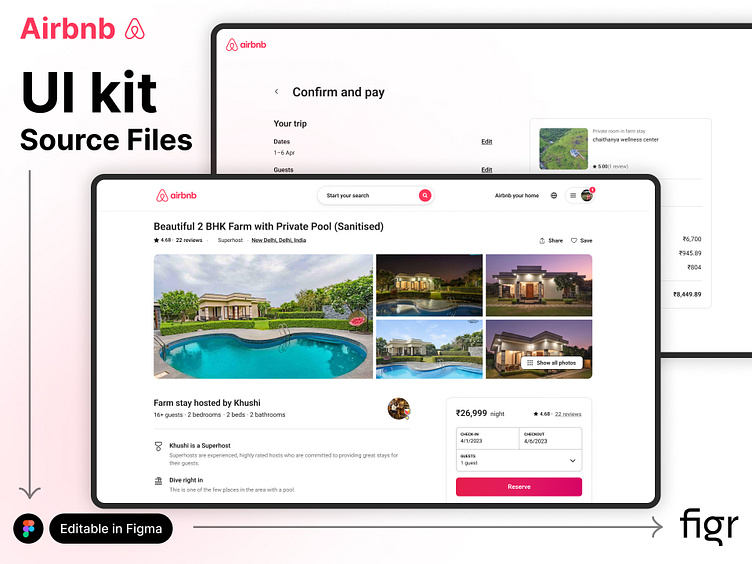 Make Airbnb UI your own by Figr Design on Dribbble