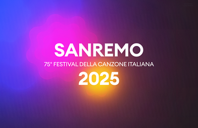 Sanremo 2025 Logo - 75° Festival Della Canzone Italiana flower graphic design illustration logo logo sanremo 2025 sanremo