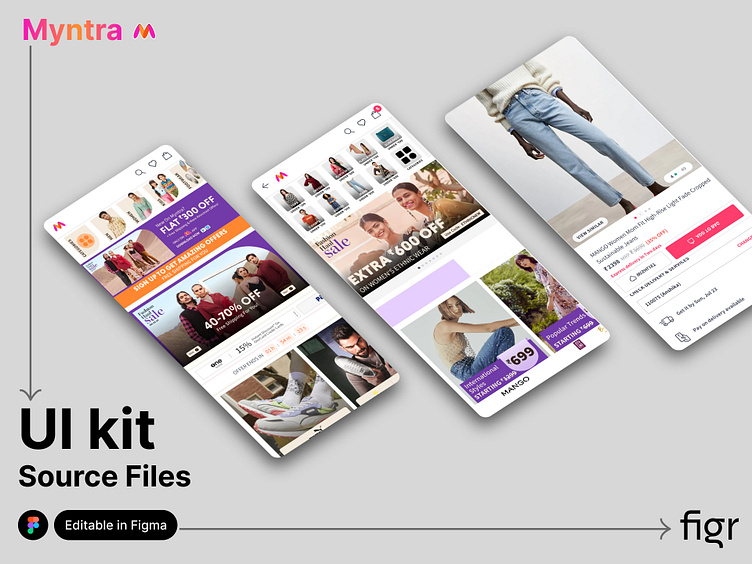 Make Myntra UI your own by Figr Design on Dribbble