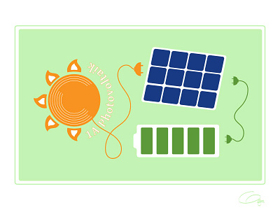 Photovoltaik. branding design graphic design illustration logo vector