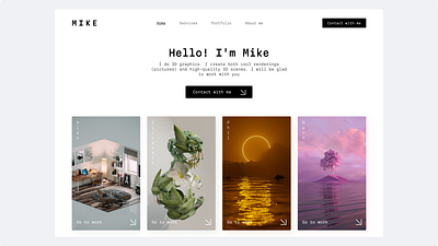 Mike design figma site ui ux web desing web site