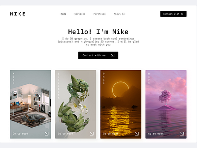 Mike design figma site ui ux web desing web site