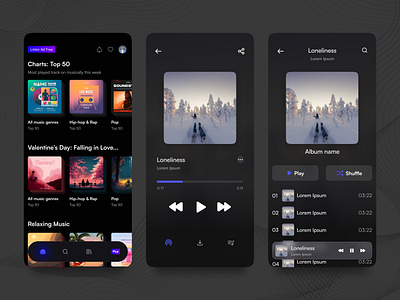 Music Streaming App music music streaming playlists song song playlists songs