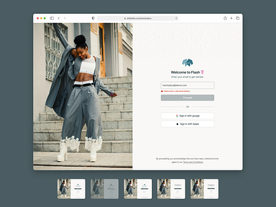 Flash: eCommerce Signin Signup Page design ecommerce login mail login product design signin ui ux web design web ui website website design