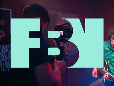 FBN film logo logotype movies negative space production