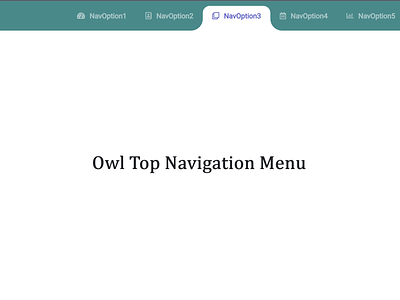 Owl Top Navigation Menu Bar bootstrap css html javascript owltypenav topnav topnavigation ui website