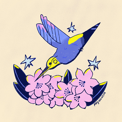 Hummingbird cartoon cartoonist graphic design illustration
