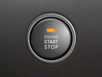 Car Start Button - Daily GFX Design - Day 8 button car challenge daily dailydesignchallenge dailyui design graphic design illustration physical