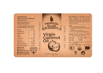 Promoting a miracle oil - Virgin Coconut Oil from Sri Lanka branding graphic design logo marketing