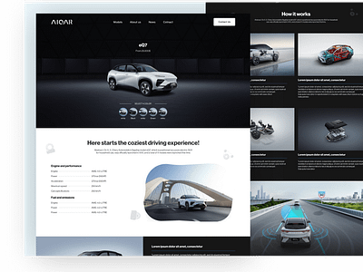 car website design car landing page car shop landing page car website landing page