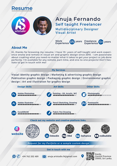 My resume adobe illustrator graphic design resume