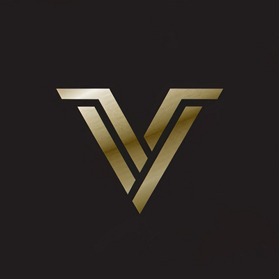 Luxury logo for a company letter 'V' corporate