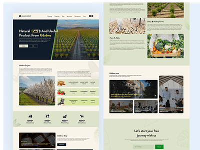 Agriculture website design / Agriculture landing page agriculture farm website landing page