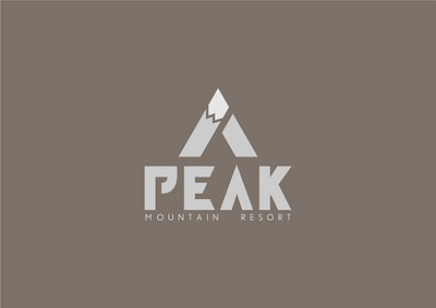 "Peak Mountain Resort" Logo branding dailylogochallenge design graphic design logo typography vector